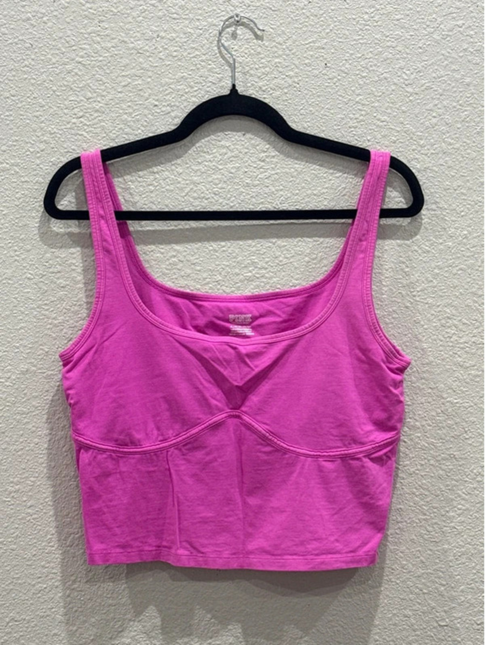 Victoria’s Secret PINK Cotton Contour Crop Tank Top XL NWT